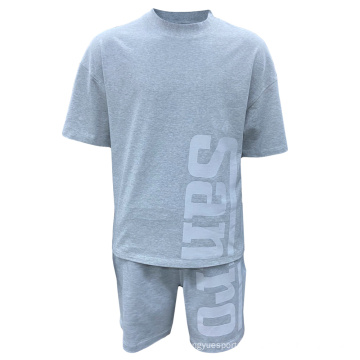 Custom Breathable Cotton T-shirt And Shorts Sports Sets